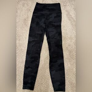 Lululemon Athletica Black Camouflage Leggings